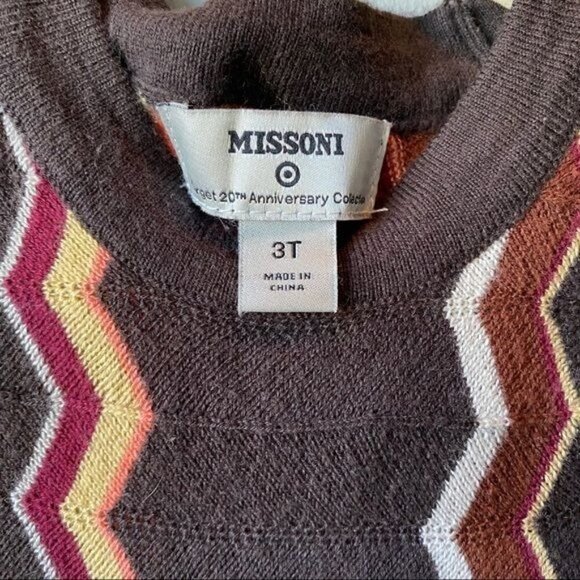 Missoni Target Chevron Sleeveless Sweater Dress 3T - Picture 2 of 9